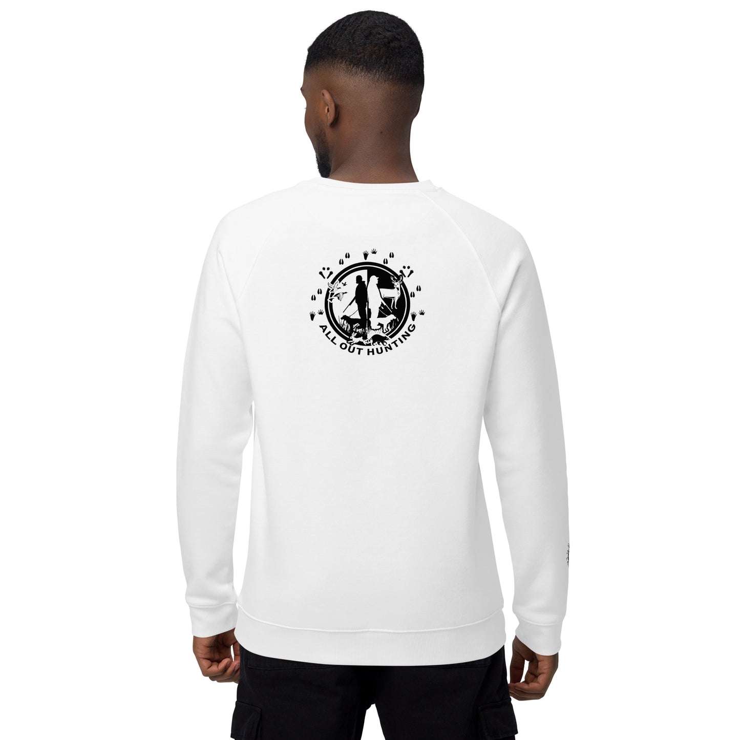 Unisex organic raglan sweatshirt