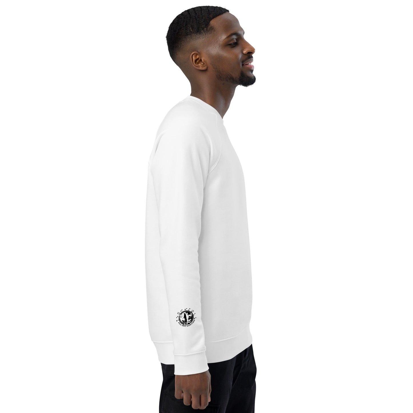 Unisex organic raglan sweatshirt